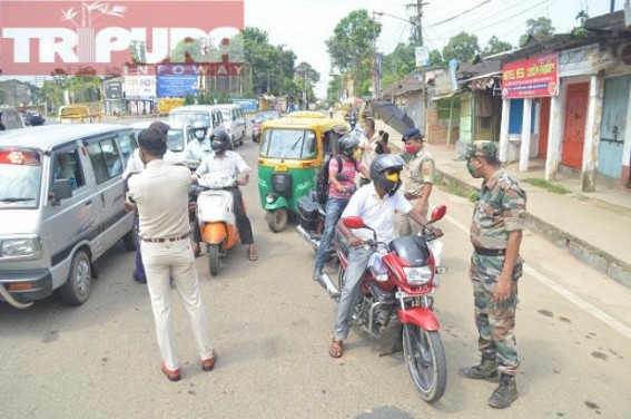 3 days Lockdownâ€™s Second Day started amid tight security : Police entails in Checking of Vehicles, Goers